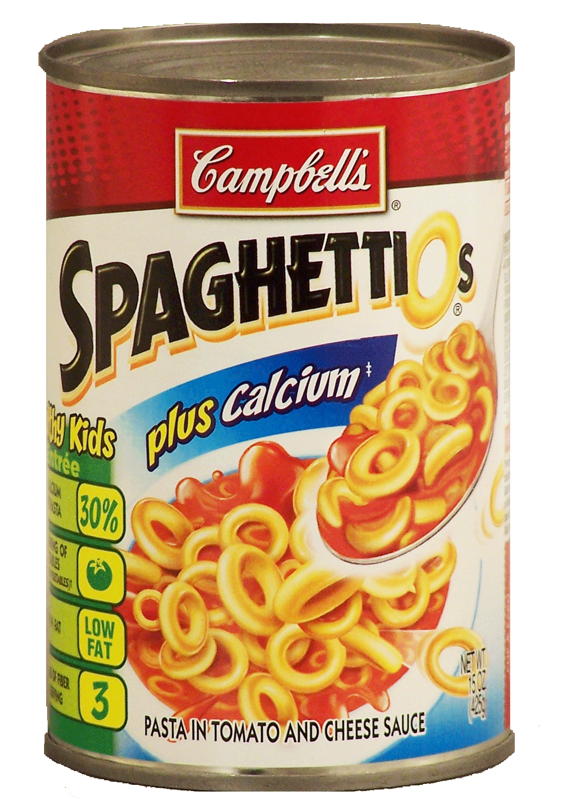 Campbell's&nbsp;Spaghettios&nbsp;pasta with tomato & cheese sauce plus calcium Full-Size Picture